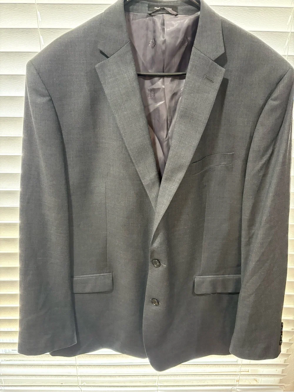 Ralph Lauren Men's Charcoal Gray Two-Button Blazer